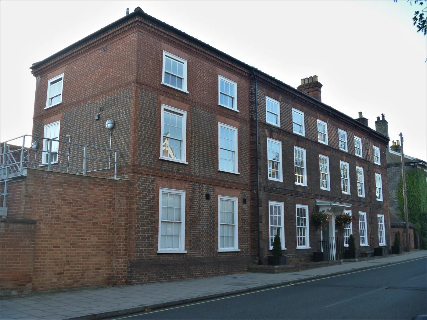 Georgian townhouses in Bury St Edmunds, where a band D bill is £2,288.88 this year